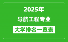 全国导航工程专业最好的大学排名一览表（2025最新）