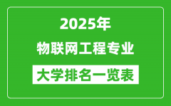 全国物联网工程专业最好的大学排名一览表（2025最新）