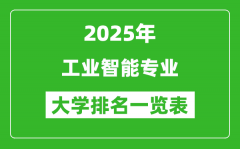 全国工业智能专业最好的大学排名一览表（2025最新）
