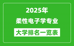 全国柔性电子学专业最好的大学排名一览表（2025最新）