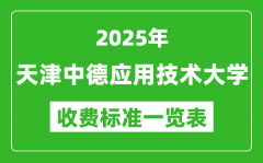 2025天津中德应用技术大学学费多少钱一年_各专业收费标准一览表
