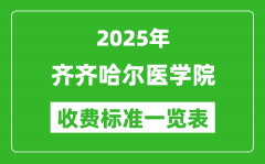 2025齐齐哈尔医学院学费多少钱一年_各专业收费标准一览表