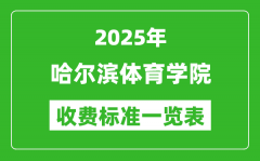 2025哈尔滨体育学院学费多少钱一年_各专业收费标准一览表