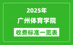 2025广州体育学院学费多少钱一年_各专业收费标准一览表