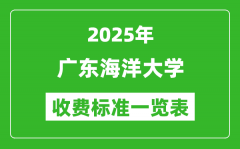 2025广东海洋大学学费多少钱一年_各专业收费标准一览表