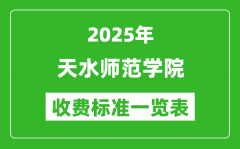 2025天水师范学院学费多少钱一年_各专业收费标准一览表