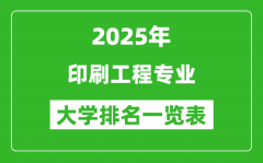全国印刷工程专业最好的大学排名一览表（2025最新）
