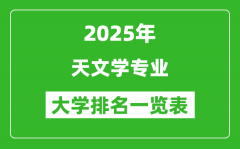 全国天文学专业最好的大学排名一览表（2025最新）