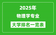 全国物理学专业最好的大学排名一览表（2025最新）