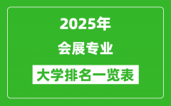 全国会展专业最好的大学排名一览表（2025最新）