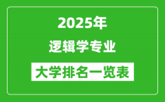 全国逻辑学专业最好的大学排名一览表（2025最新）