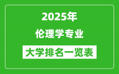 全国伦理学专业最好的大学排名一览表（2025最新）