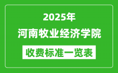 2025河南牧业经济学院学费多少钱一年_各专业收费标准一览表