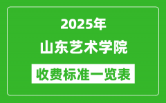 2025山东艺术学院学费多少钱一年_各专业收费标准一览表