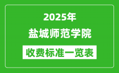 2025盐城师范学院学费多少钱一年_各专业收费标准一览表