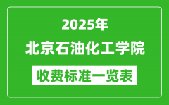 2025北京石油化工学院学费多少钱一年_各专业收费标准一览表