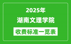 2025湖南文理学院学费多少钱一年_各专业收费标准一览表