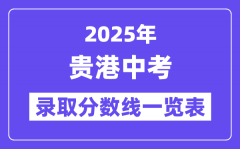 2025年贵港中考录取分数线一览表(含历年分数线)