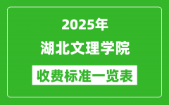 2025湖北文理学院学费多少钱一年_各专业收费标准一览表