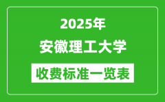 2025安徽理工大学学费多少钱一年_各专业收费标准一览表