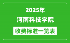 2025河南科技学院学费多少钱一年_各专业收费标准一览表