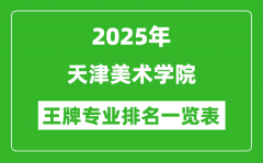 2025年天津美术学院王牌专业排名一览表(含录取分数线)