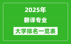 全国翻译专业最好的大学排名一览表（2025最新）