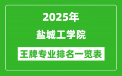2025年盐城工学院王牌专业排名一览表(含录取分数线)