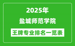 2025年盐城师范学院王牌专业排名一览表(含录取分数线)
