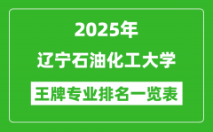 2025年辽宁石油化工大学王牌专业排名一览表(含录取分数线)