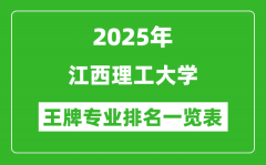 2025年江西理工大学王牌专业排名一览表(含录取分数线)
