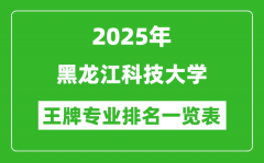 2025年黑龙江科技大学王牌专业排名一览表(含录取分数线)