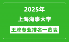 2025年上海海事大学王牌专业排名一览表(含录取分数线)