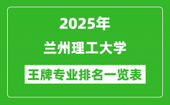 2025年兰州理工大学王牌专业排名一览表(含录取分数线)
