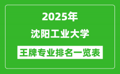 2025年沈阳工业大学王牌专业排名一览表(含录取分数线)