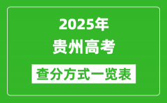 2025贵州高考成绩怎么查询_贵州高考查分方式一览表（附查询入口）