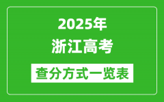 2025浙江高考成绩怎么查询_浙江高考查分方式一览表（附查询入口）