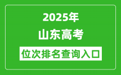 2025年山东高考位次排名查询系统入口(http://www.sdzk.cn/)