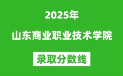 山东商业职业技术学院2025年录取分数线（含2024历年）