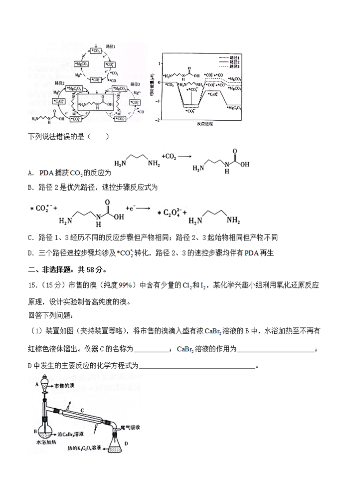 2025年河北高考化学试卷真题及答案解析(完整版)