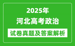 2025年河北高考政治试卷真题及答案解析(完整版)