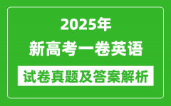 2025年新高考一卷英语试卷真题及答案解析(完整版)