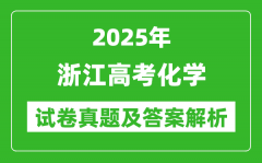 2025年浙江高考化学试卷真题及答案解析(完整版)