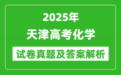 2025年天津高考化学试卷真题及答案解析(完整版)