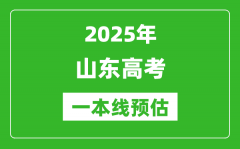 2025山东一本线预估_最低多少分能上一本大学？
