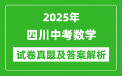 2025年四川中考数学试卷真题及答案解析(考后更新)