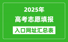 2025年全国各地高考志愿填报入口官网网址一览表