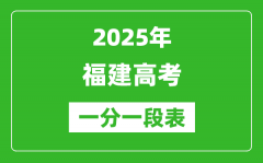 2025年福建高考一分一段表_物理+历史科目组