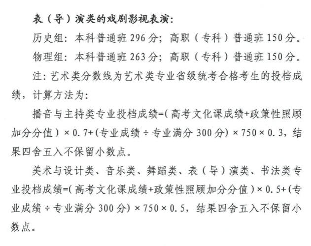 2025年青海高考各批次录取分数线一览表