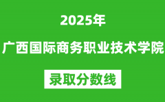 广西国际商务职业技术学院2025年录取分数线（含2024历年）